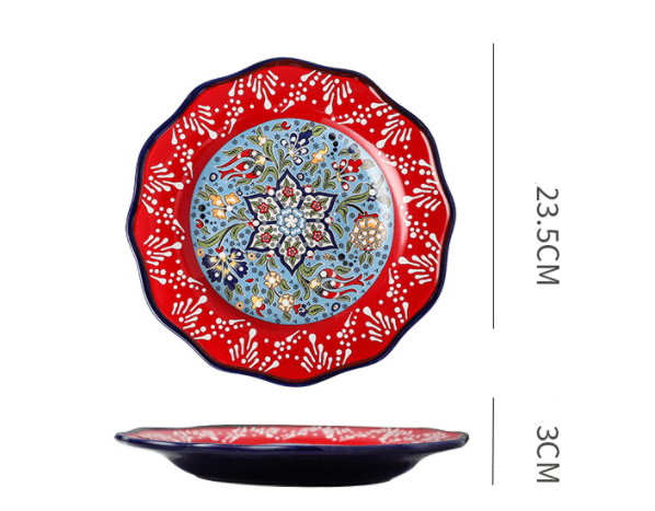 Underglaze Ceramic Tableware Bohemian Household Dishes | Decor Gifts and More