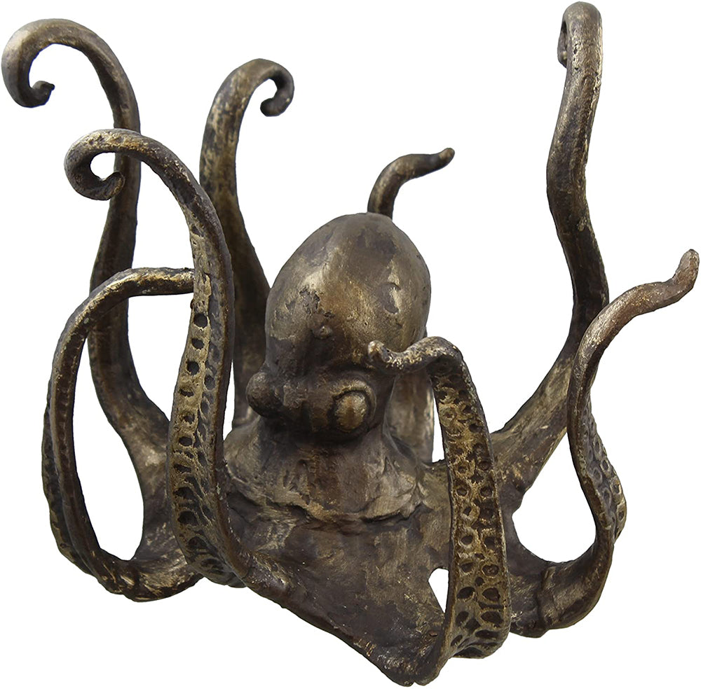 Octopus Tea Cup Holder Large Decorative Resin Octopus Table Topper Statue For Home Office Decoration | Decor Gifts and More