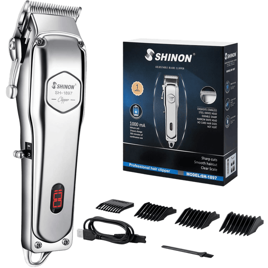 Mens Hair Clippers,Professional Cordless Hair Trimmer Haircut &amp; Grooming Kit For Men Beard Trimmer Rechargeable LED Display - Home Decor Gifts and More