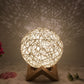 Hot Selling LED Intelligent USB7 Color RGB16 Color Remote Control Rattan Ball Lamp