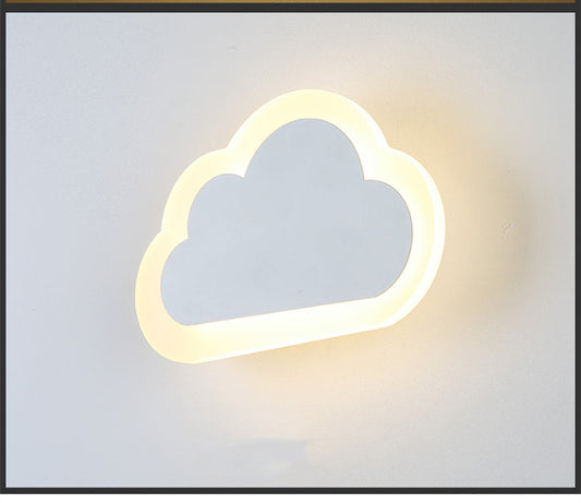 Creative cloud wall lamp modern minimalist bedside lamp