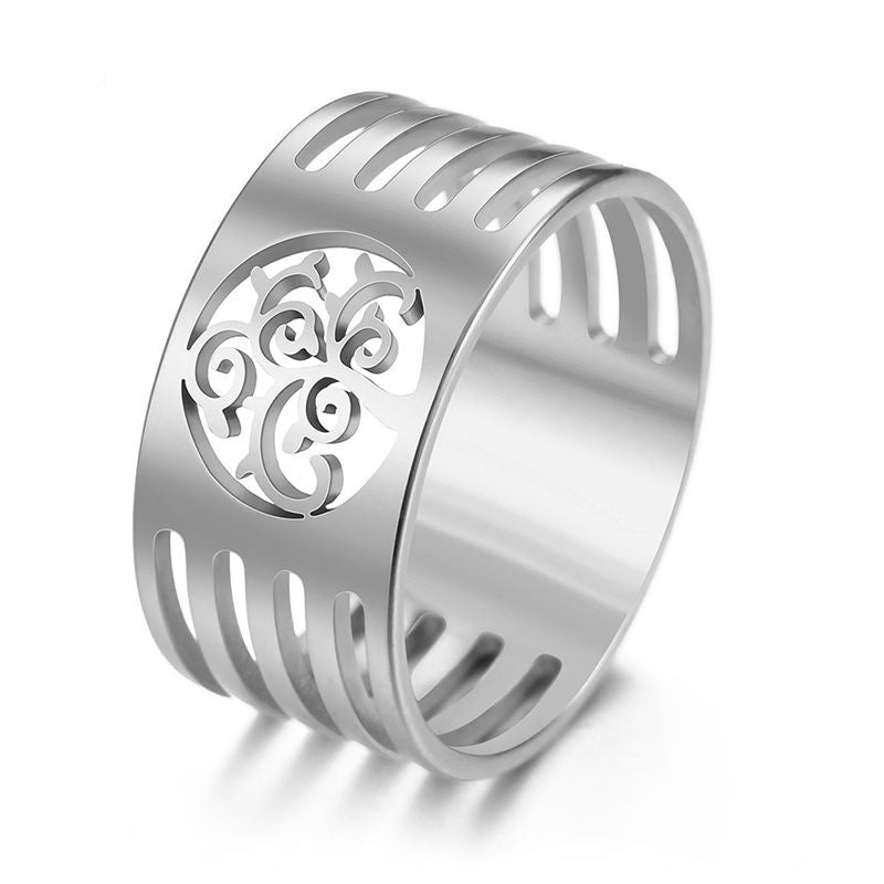 Stainless Steel Christian Tree Of Life Ring | Decor Gifts and More