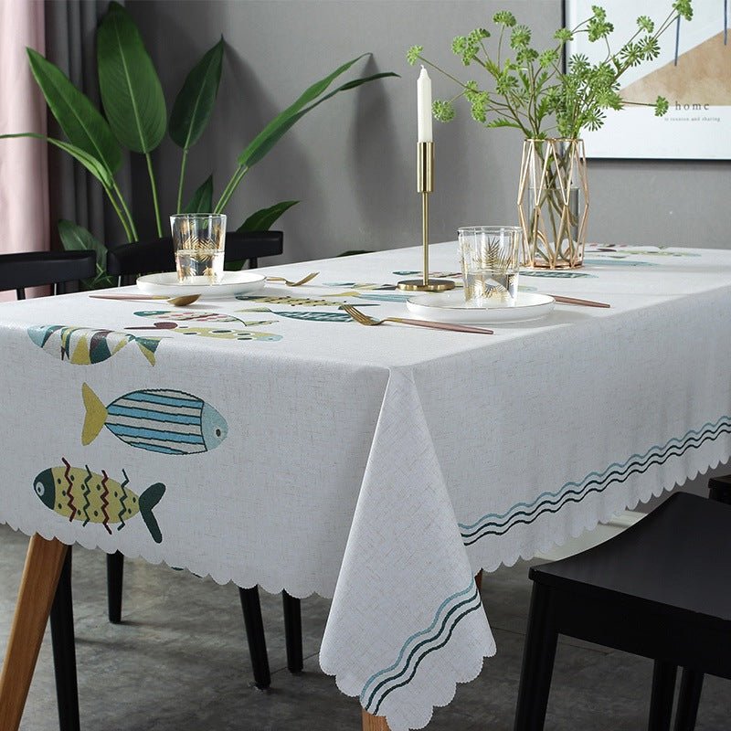 Ins Simple Wind Table Cloth Waterproof And Oil-proof Pvc Plastic | Decor Gifts and More