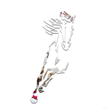 Crystal Wall Sticker Acrylic Wall Decoration Running Horse Waterproof Environment Friendly | Decor Gifts and More