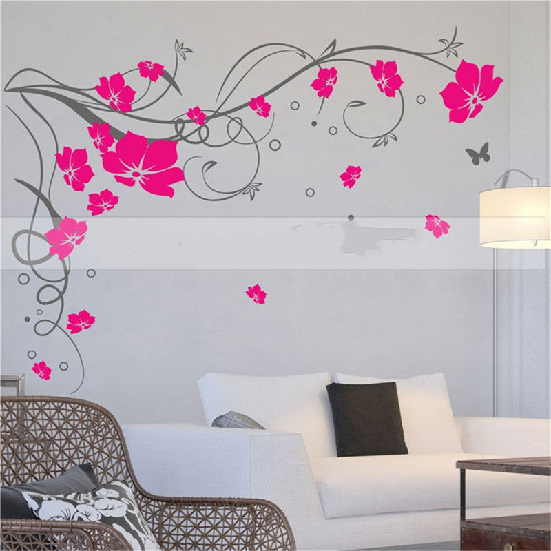 Creative Flowers Sliding Door Glass Door Decals | Decor Gifts and More