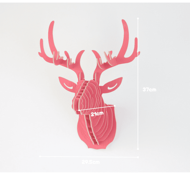 Wooden elk head wall hanging | Decor Gifts and More