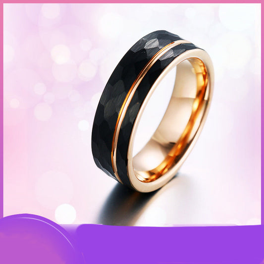 Fashion Hot Two-color Tungsten Steel Men's Ring | Decor Gifts and More