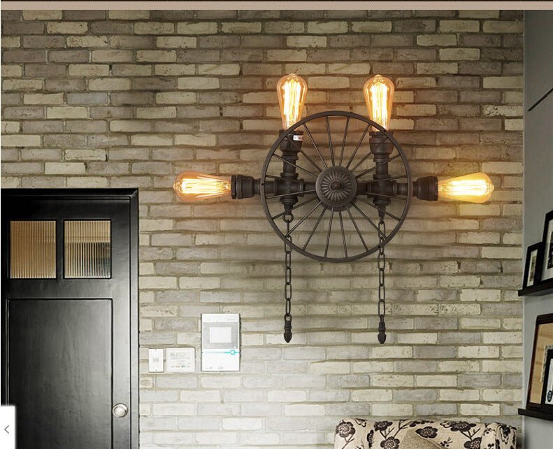 Retro Water Pipe Wall Light Industrial Style Dining Room | Decor Gifts and More