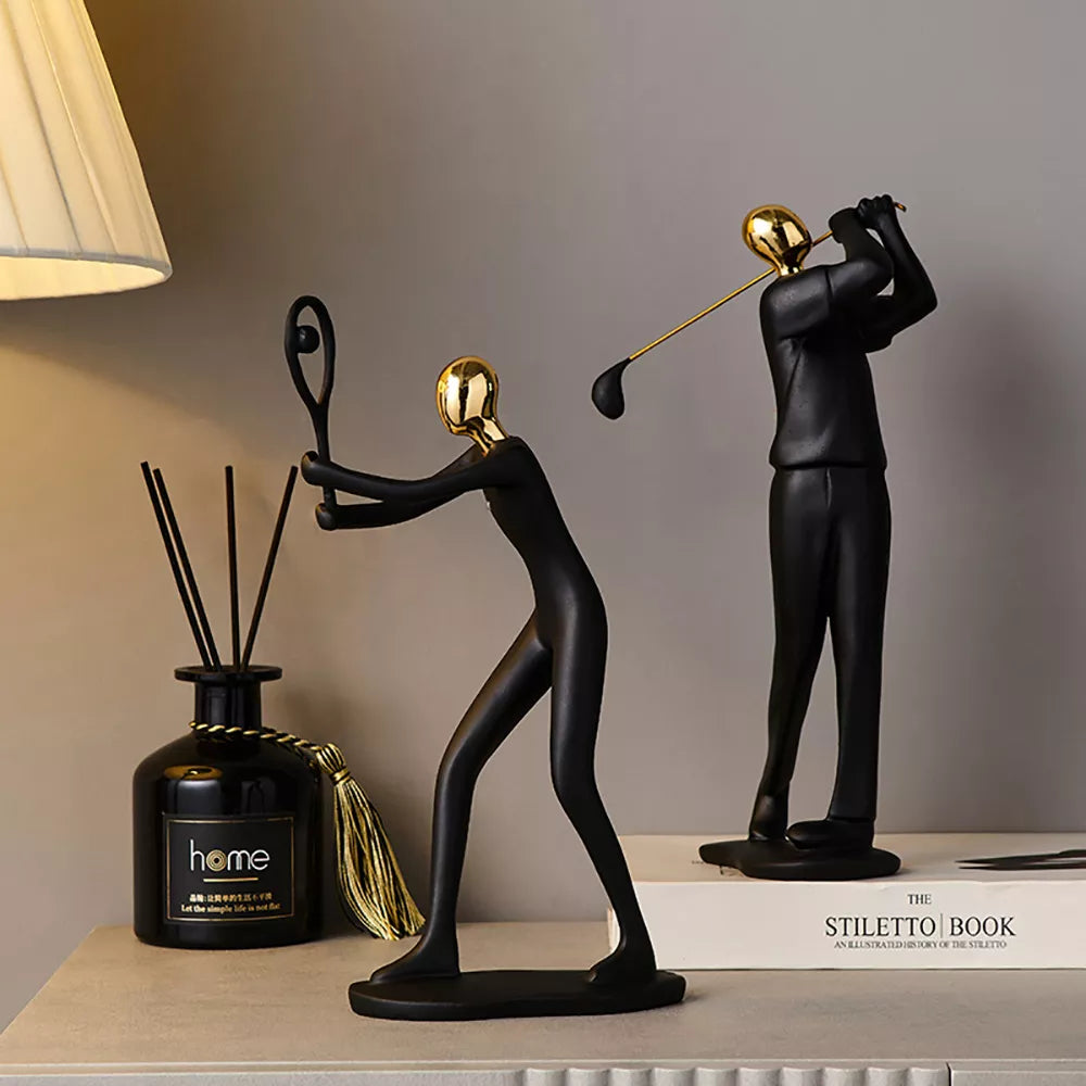 Abstract Sculpture Human Figurines Modern Home Decoration Resin Character Statue Living Room Office Bookshelf Decor Accessories - Home Decor Gifts and More