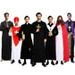 Umorden Easter Purim Halloween Costume for Men Father Priest Bishop Costumes Christian Pastor Clergyman Cosplay | Decor Gifts and More