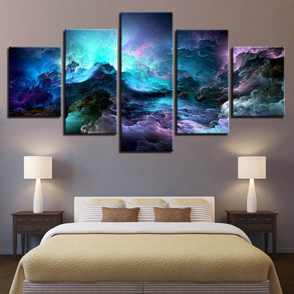 Modern Scenic Deep Blue Sea Landscape HD Ocean Abstract Wall Landscape Mural - Home Decor Gifts and More