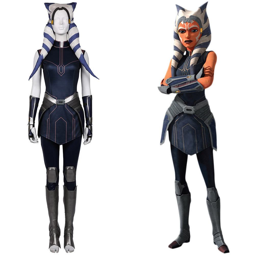 Star Cosplay Wars: The Clone Wars Season Ahsoka Tano Cosplay Deluxe Costume Set | Decor Gifts and More