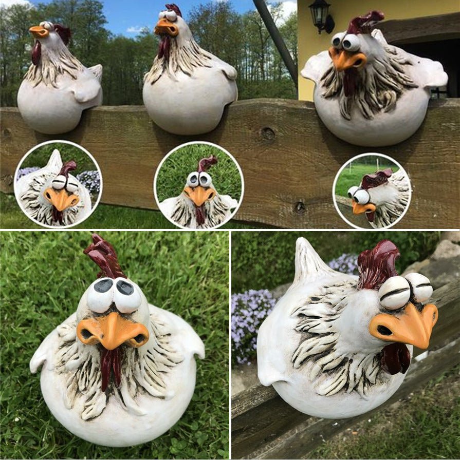 Courtyard Art Decoration Chicken Garden Lawn Statue Side Seat Interior