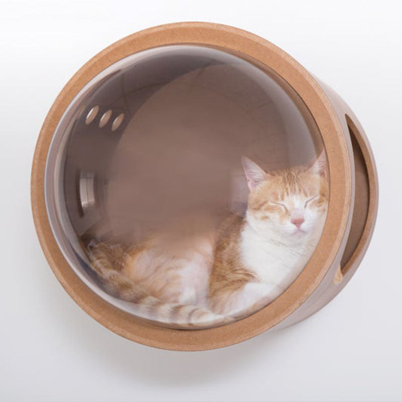 Round Solid Wood Cat Wall Springboard