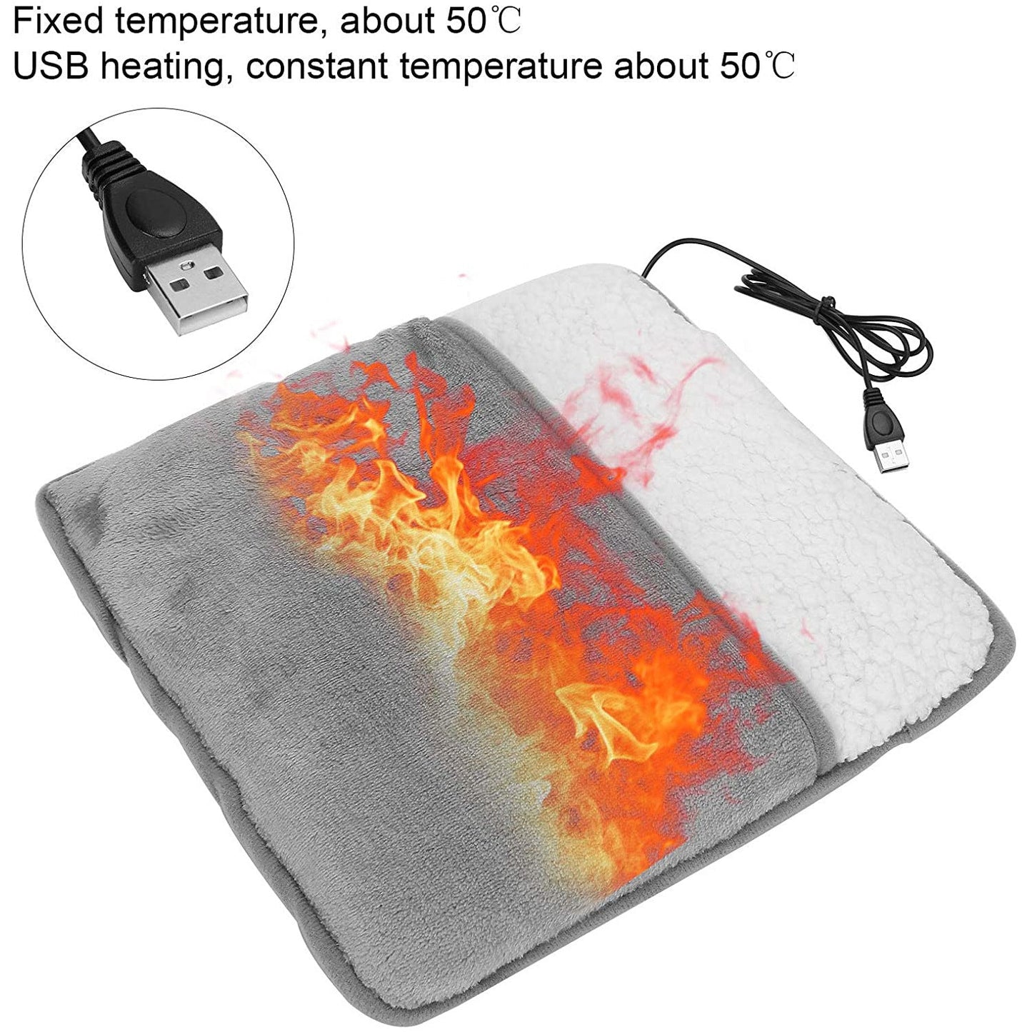 USB Heating Foot Warmer Warmer Treasure Cover Artifact Board Warm Shoe Board | Decor Gifts and More