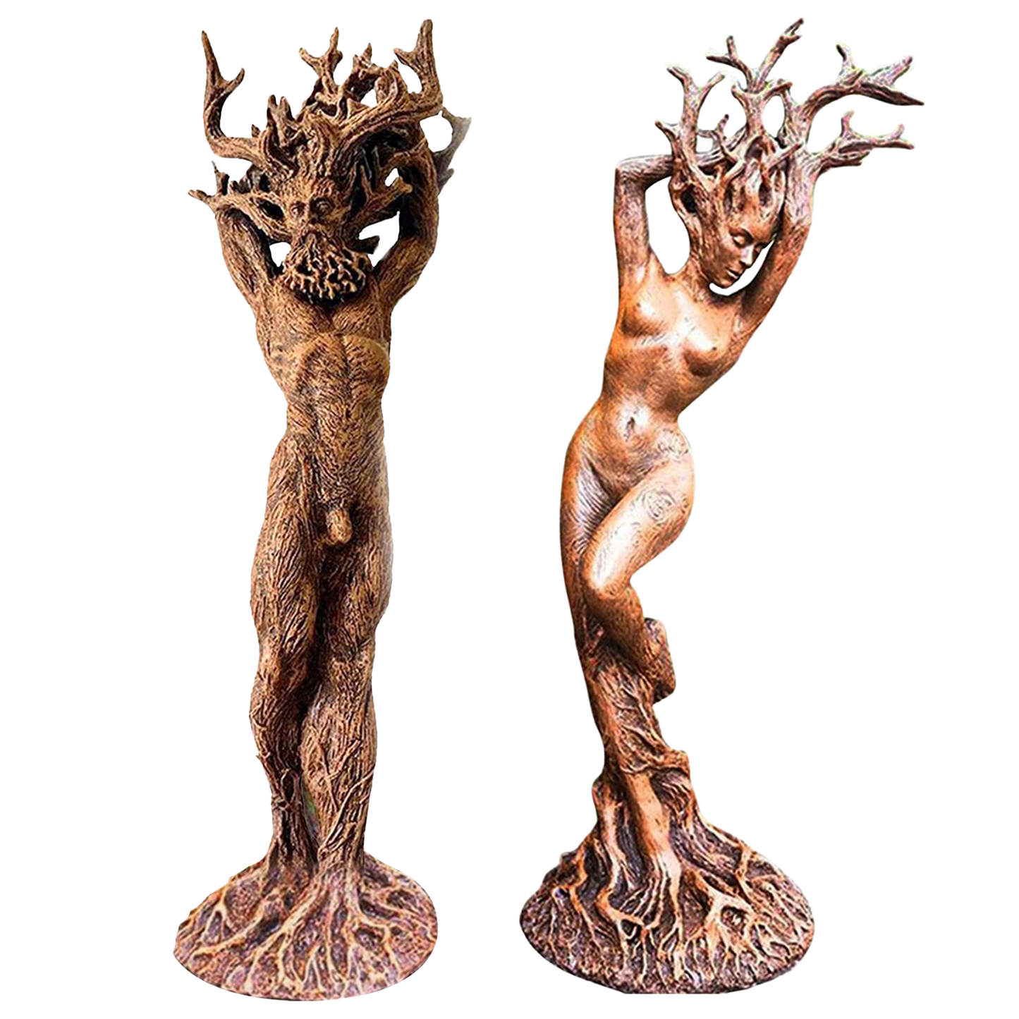 Handcrafted Forest Goddess Statue God Goddess Of Tree Statue Sculpture Home - Home Decor Gifts and More