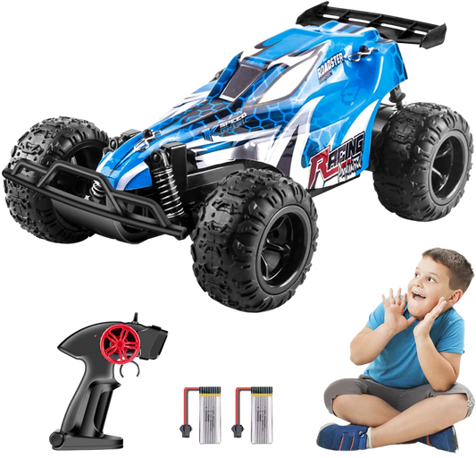 Remote Control Car for Boy Girl, 2.4GHz RC Cars for Kid with 2 Batteries, 1:22 Scale Racing Car Vehicle Toy Gift for Kids 4-12 Years Old Blue | Decor Gifts and More