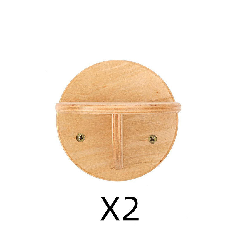 Round Solid Wood Cat Wall Springboard