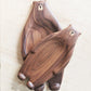 Cute Bear Wood Board Bread Plate Block Bear Shape Tray Black Walnut Cutting Board Table Decor Kitchen Accessories Coaster | Decor Gifts and More