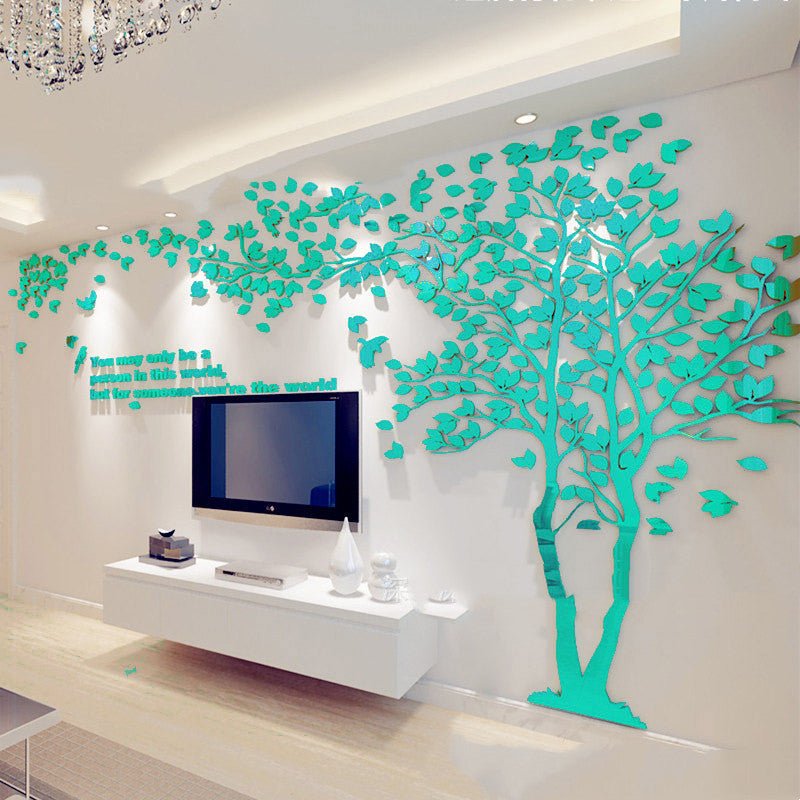 Removable 3d Stereo Acrylic Wall Stickers Living Room Decoration Big Tree