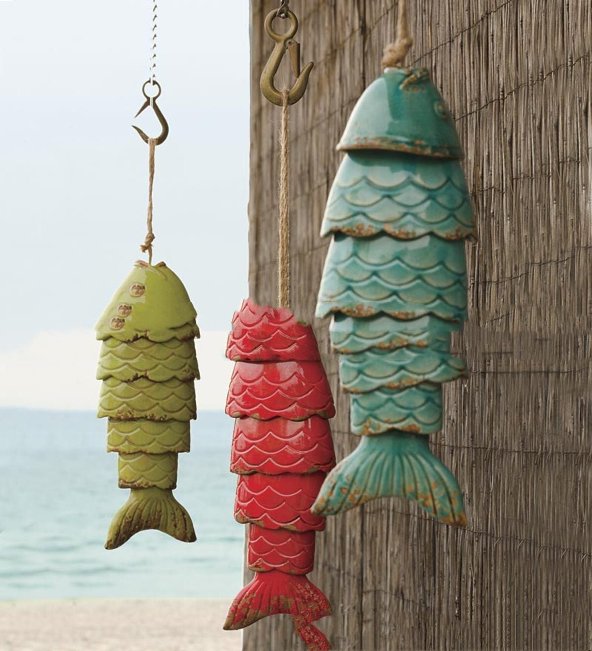 Colorful Koi Fish Wind Bell Iron Crafts | Decor Gifts and More