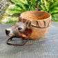 Hand Carved Cup Scandinavian Kuksa Wooden Mug Camping Gear Coffee Cup Kuksa Guksi Kuksa Wild Boar Cups Christmas | Decor Gifts and More