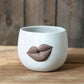 Creative Big Lips Cement Flower Pot Abstract Art