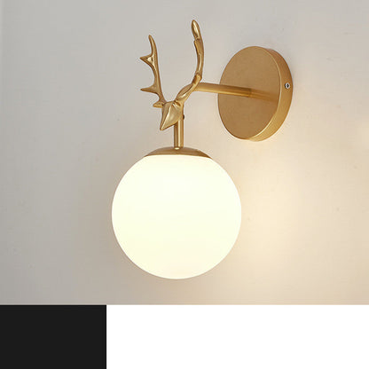 Modern Minimalist Creative Round Glass Wall Lamp