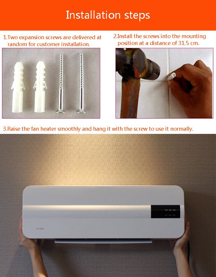 Waterproof Wall-mounted Heater, Household Heater Bathroom | Decor Gifts and More