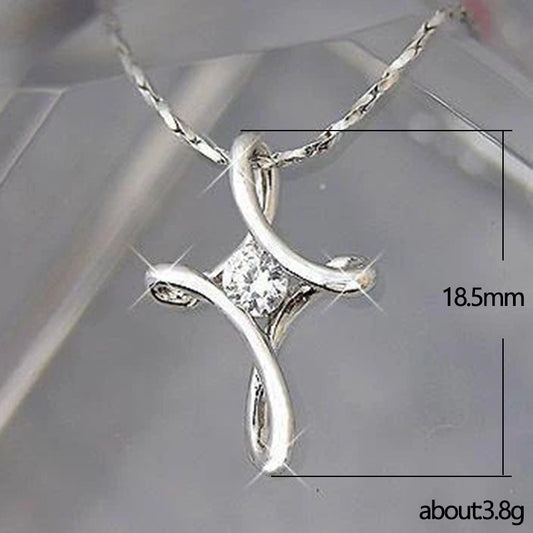 Punk Cross Zircon Pendant Necklace | Decor Gifts and More