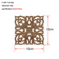 Solid Wood Cube Carved Square Flower Door Heart Flower Furniture Decoration Accessories | Decor Gifts and More