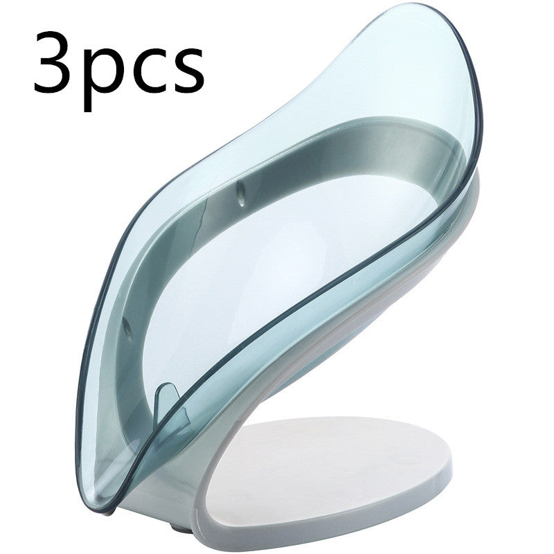 Bathroom Soap Holder Leaf Shape Soap Box Kitchen Dish Storage Box Non-slip Drain Soap Storage Case Container Bathroom Accessorie | Decor Gifts and More