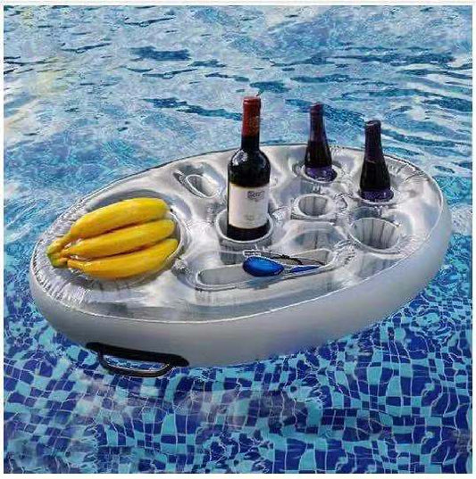 Summer Inflatable Float Beer Drinking Cooler Table Water Play Float Beer Tray Party Bucket Cup Holder For Swimming Pool Party | Decor Gifts and More