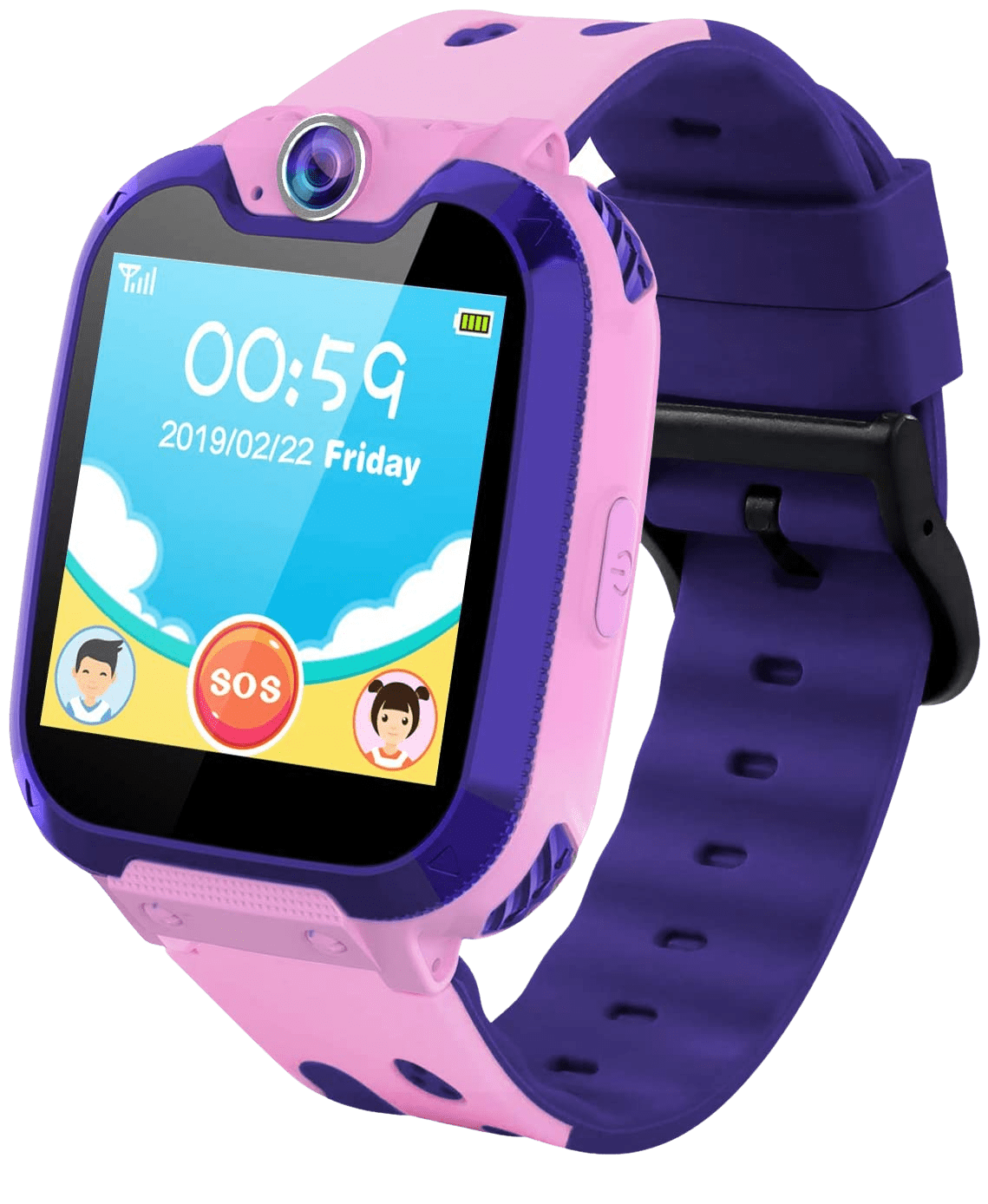 Themoemoe Kids Smartwatch Phone, Kids Music Watch Without GPS with Camera Music 7 Games Alarm Birthday Gift for Kids 3-14 Year Old (Pink) - Home Decor Gifts and More