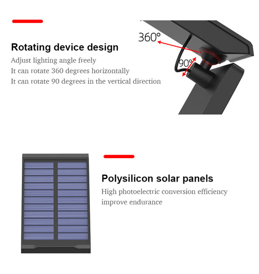 Waterproof Courtyard Court Solar Wall Light