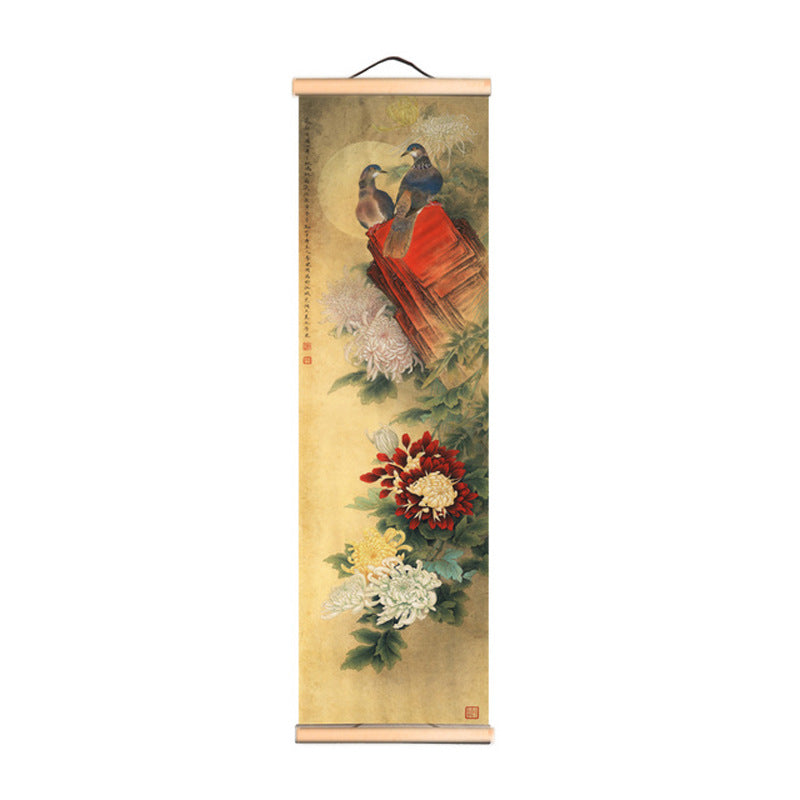 Solid Wood Finished Paintings Flowers And Birds Landscape | Decor Gifts and More