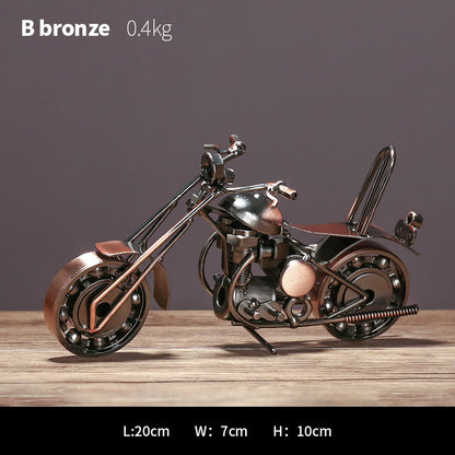 Home Fashion Wrought Iron Motorcycle Model Ornaments