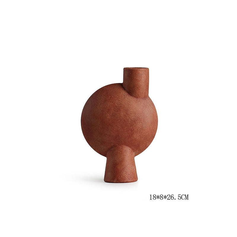 Geometric Ceramic Vase Shaped Combination Desktop Decoration Ornament | Decor Gifts and More