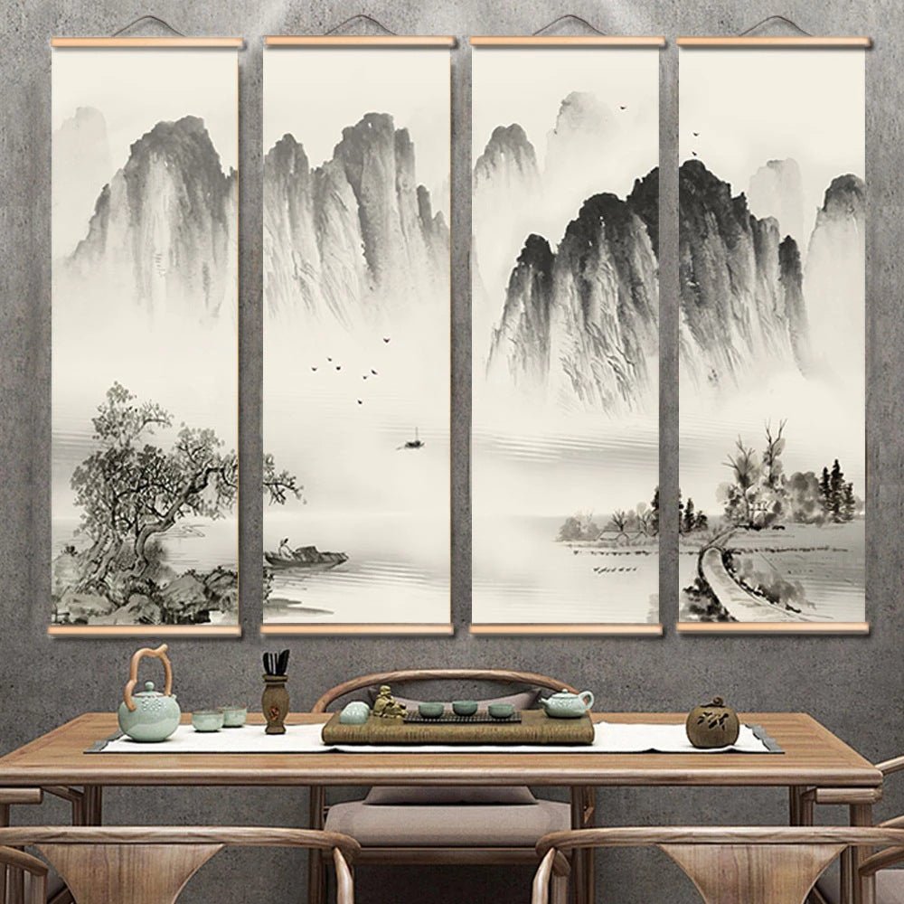 Solid Wood Paintings And Ink Landscapes | Decor Gifts and More