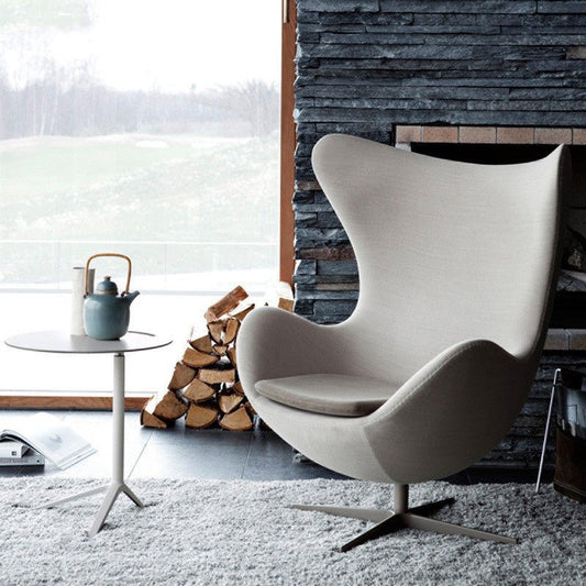 Living Room Fashion Study Swivel Eggshell Chair | Decor Gifts and More